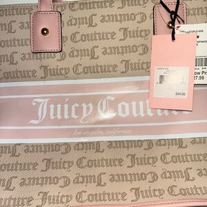 Juicy Couture Pink and Cream Tote Bag
